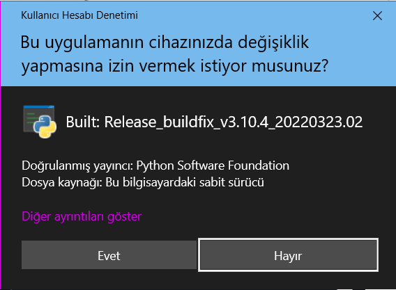 Novi admin elevation screenshot